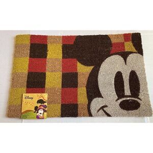 Disney's Mickey Mouse Fall Checkerboard Door Mat